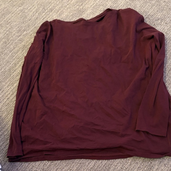 lululemon Burgundy Long Sleeve Top - Picture 1 of 2